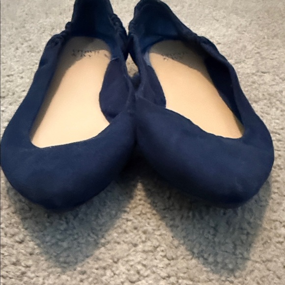 Women's Navy Blue Flats - Picture 8 of 9